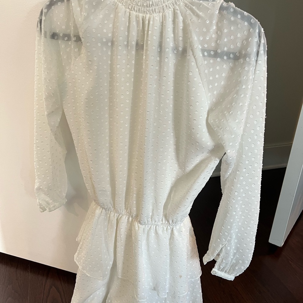 Yumi Kim Swiss Dot White Dress - image 3